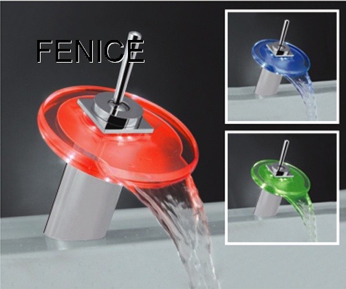 led waterfall faucet