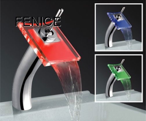 led waterfall faucet