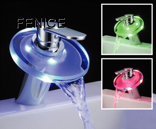 led waterfall faucet