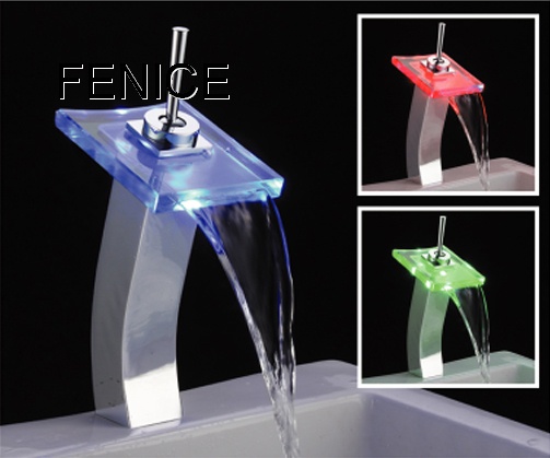 led waterfall faucet