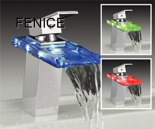 led waterfall faucet