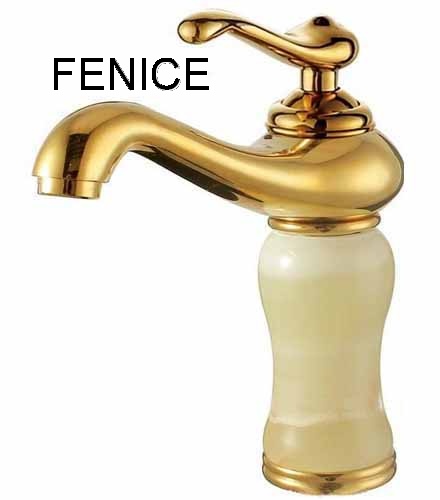 Gold brass basin faucet