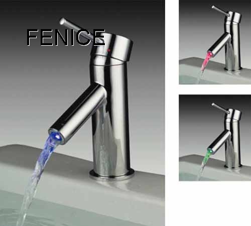 LED waterfall faucet