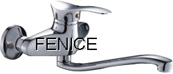 single lever wall-mounted kitchen mixer