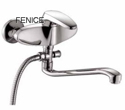 single lever wall-mounted kitchen mixer