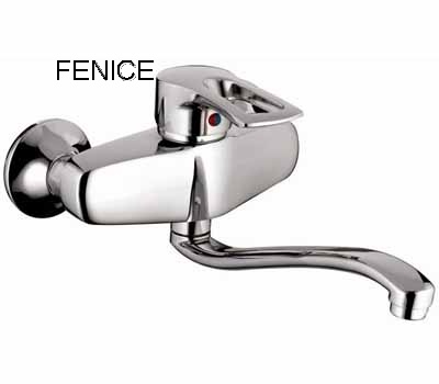 single lever wall-mounted kitchen mixer
