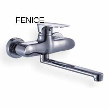 single lever wall-mounted kitchen mixer