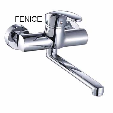 single lever wall-mounted kitchen mixer