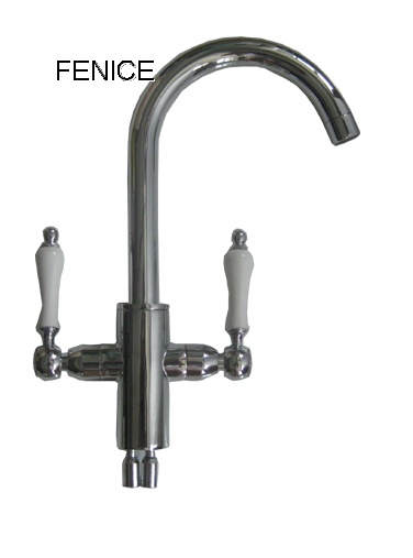 Double lever kitchen mixer